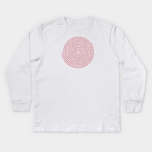 DIGITS OF PI (RED) Kids Long Sleeve T-Shirt